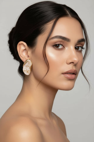Boucles d’oreilles <br/> « Éclat Marbré »