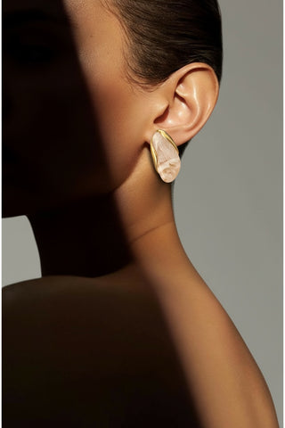 Boucles d’oreilles <br/> « Éclat Marbré »