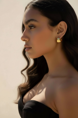 Boucles d’oreilles « goutte d’or »